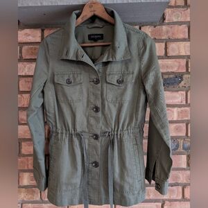 Talbots Utility Field Jacket Olive Green